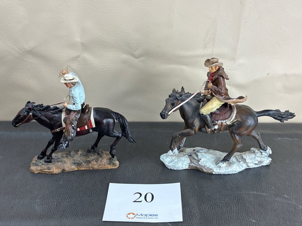 “In Hot Pursuit” By Home Interiors, Cowboy Statues