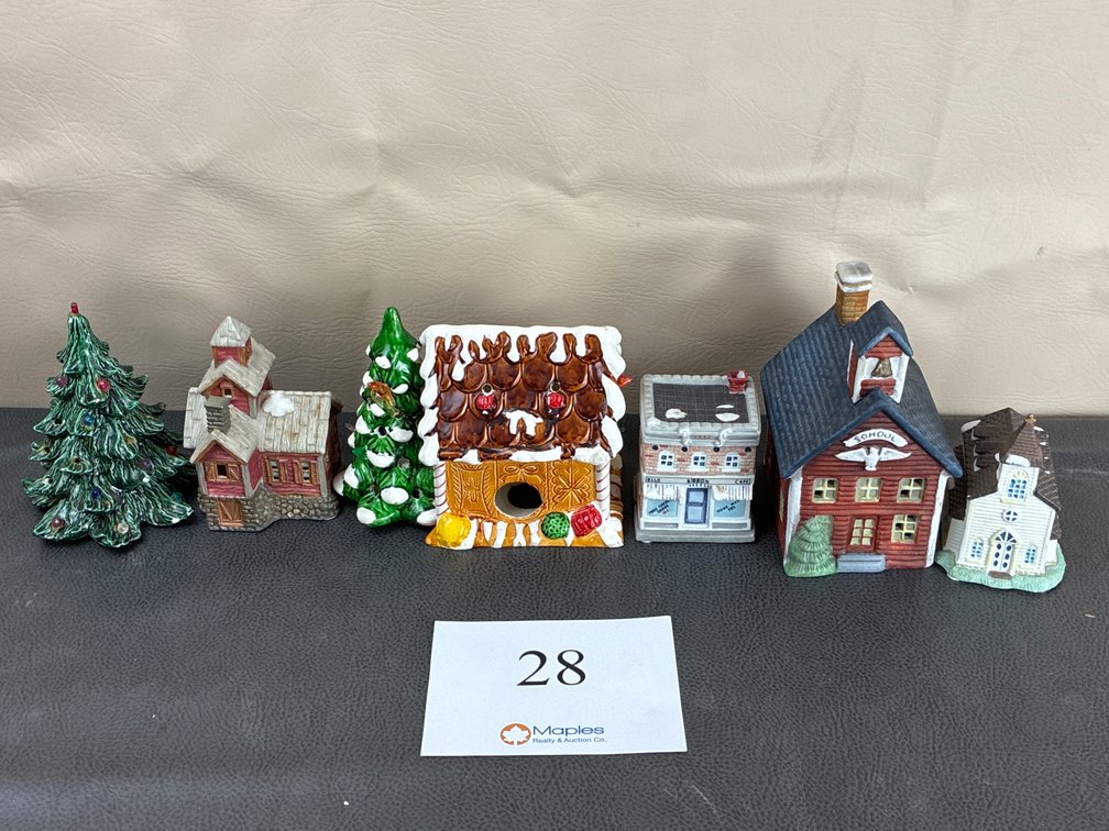 Ceramic Christmas Mini Buildings
