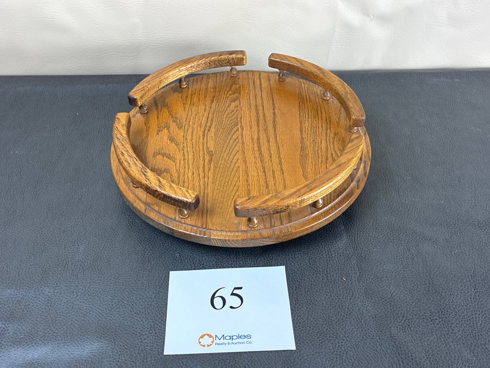 Wooden Swivel Tray