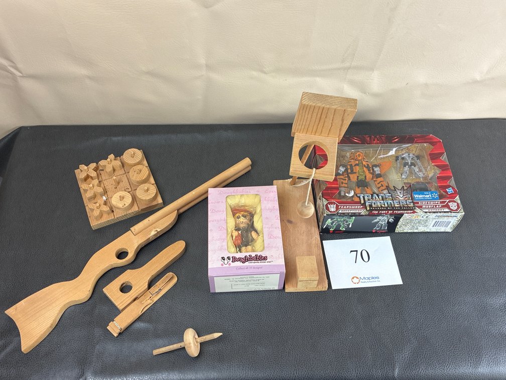 Wooden Toys, Transformer and Dough babies Action Figures