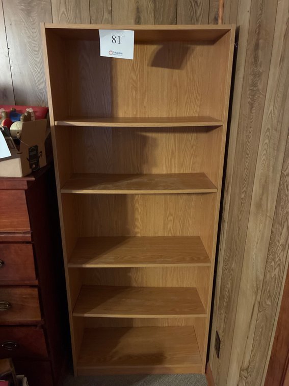 Wooden Book case 30”x12”x72”