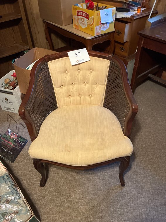 Vintage wooden/Wicker Chair