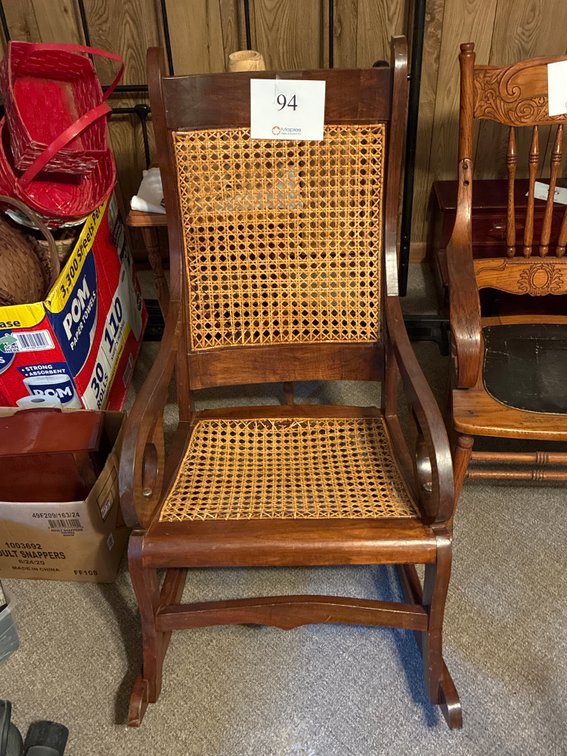 Wicker/Wooden Chair