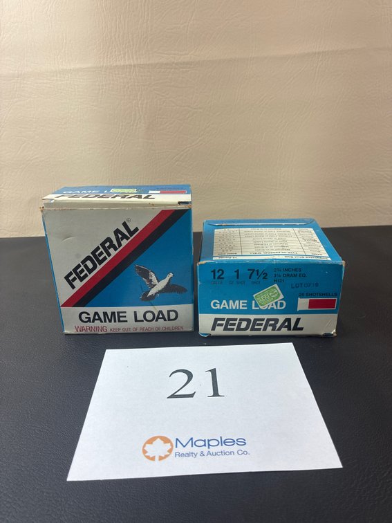(50) Rounds Federal 12 Gauge 1 oz 7 1/2 Shot