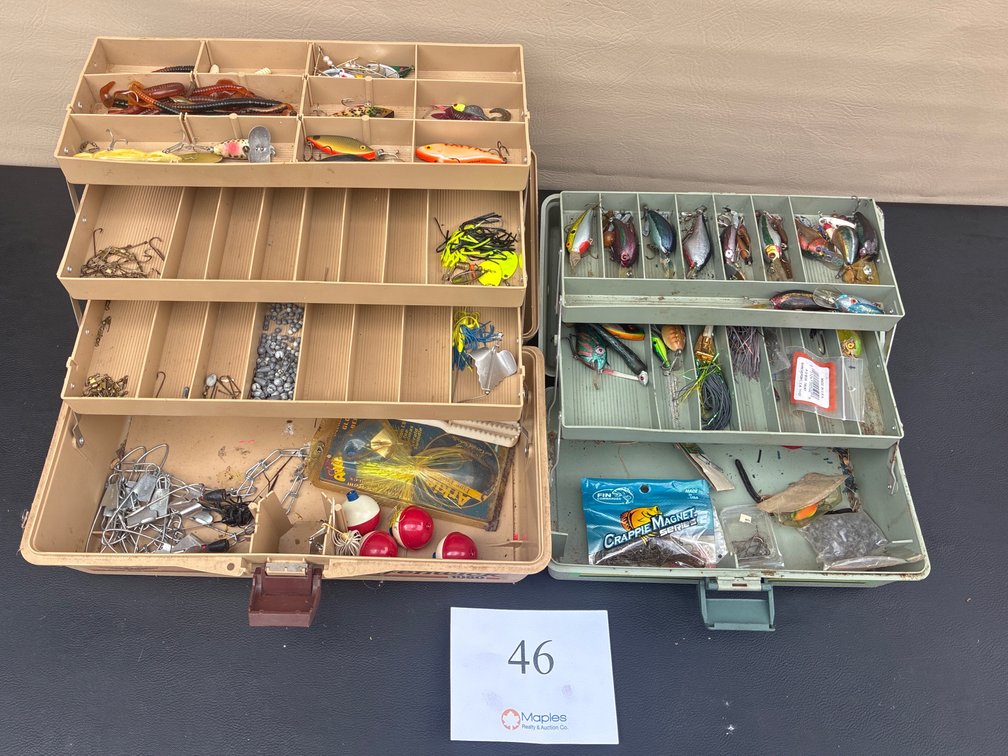 (2) Tackle Boxes with Tackle and Lures