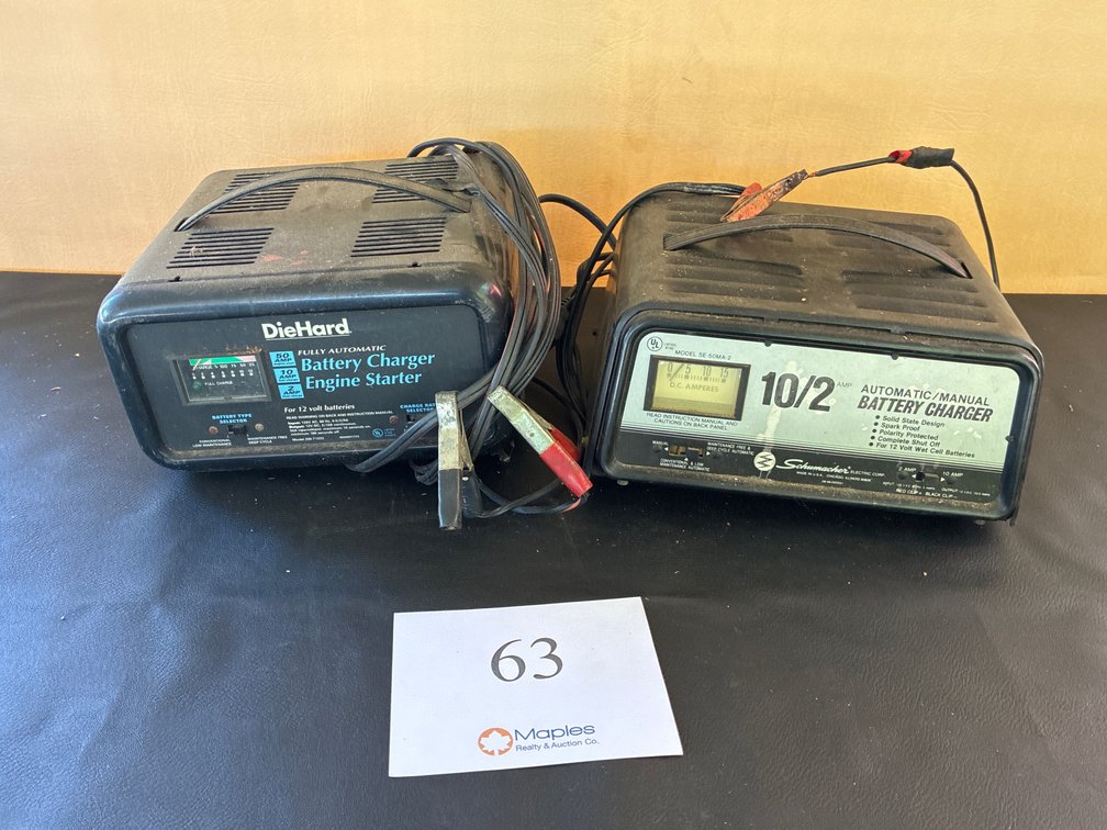 Die Hard and Schumacher Battery Chargers