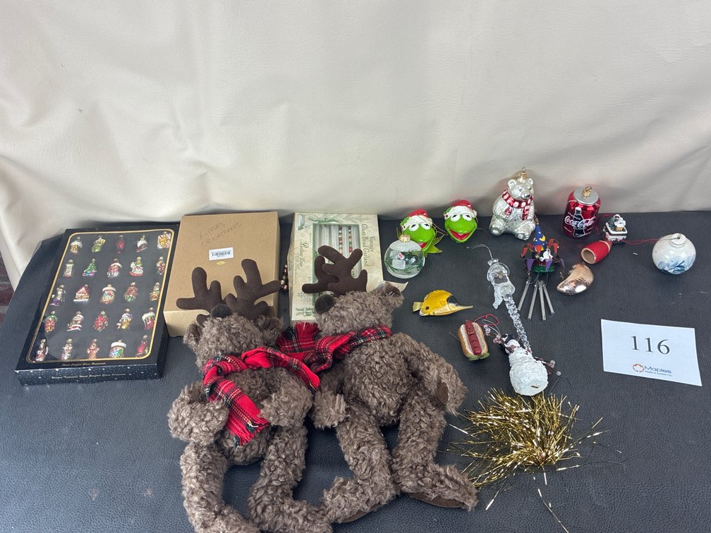 Assortment of Christmas Ornaments