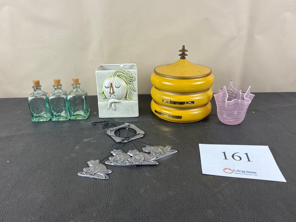 Metal Canister, Glassware