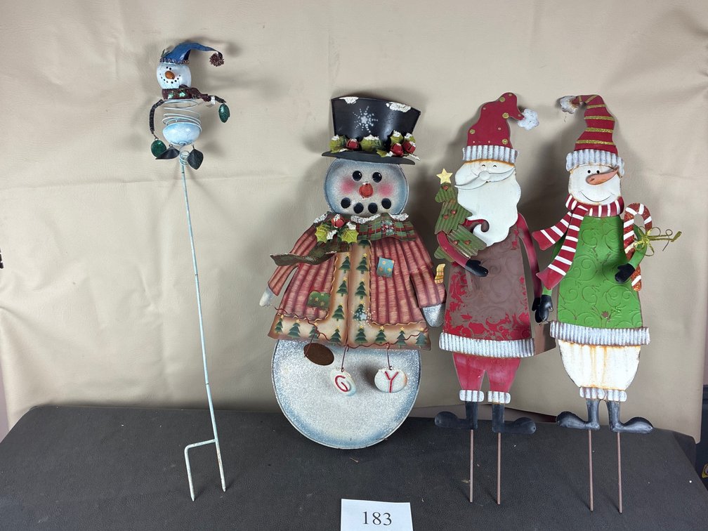 Metal Christmas Yard Art