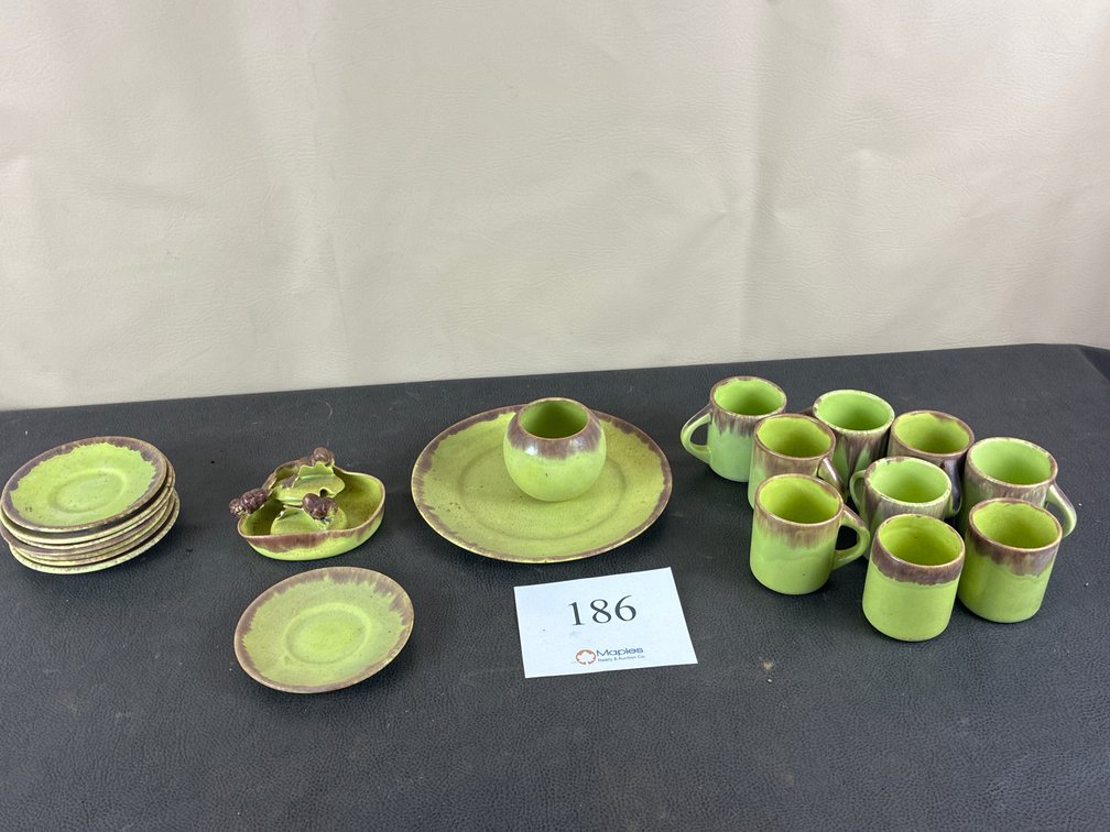 Green Plates and Cups