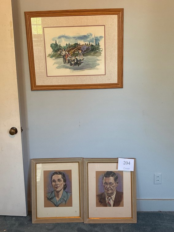 (3) Framed Art Pieces