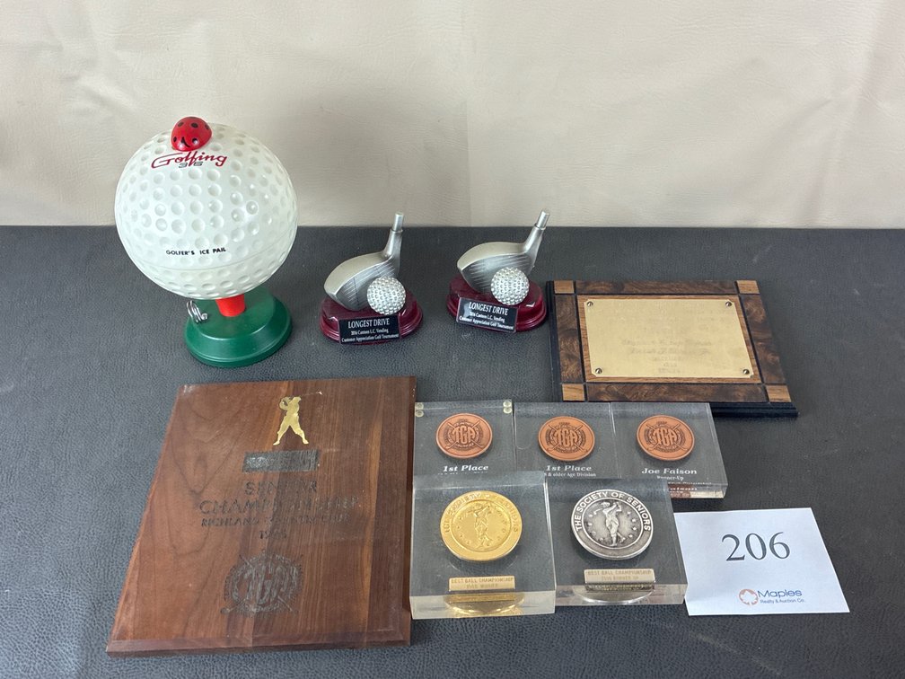 Golf Ice Pail, Collectible Trophies
