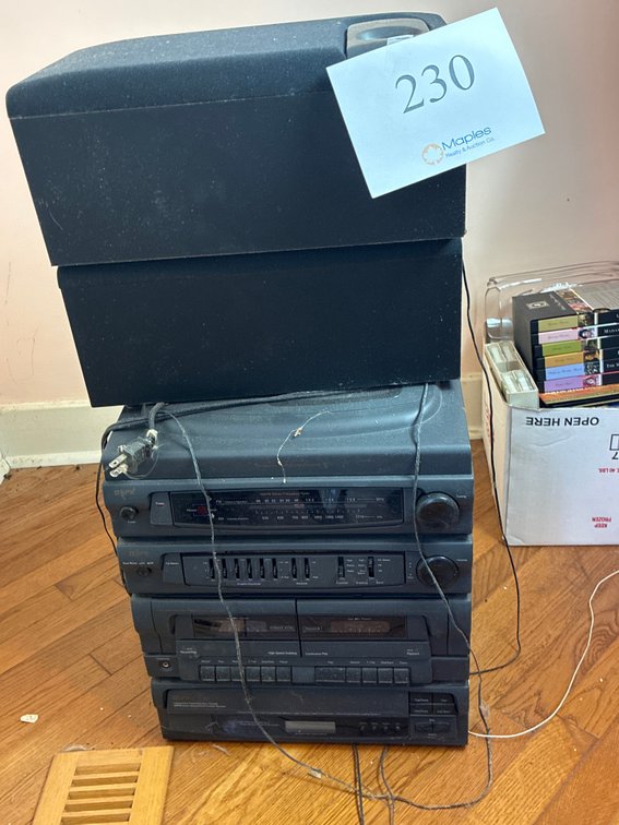 Cassette Player and Speakers