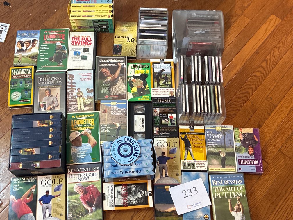 Large Assortment of Vhs Tapes, And Cds