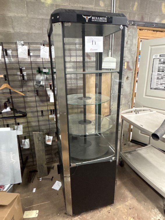 Rotatable Glass Display Case