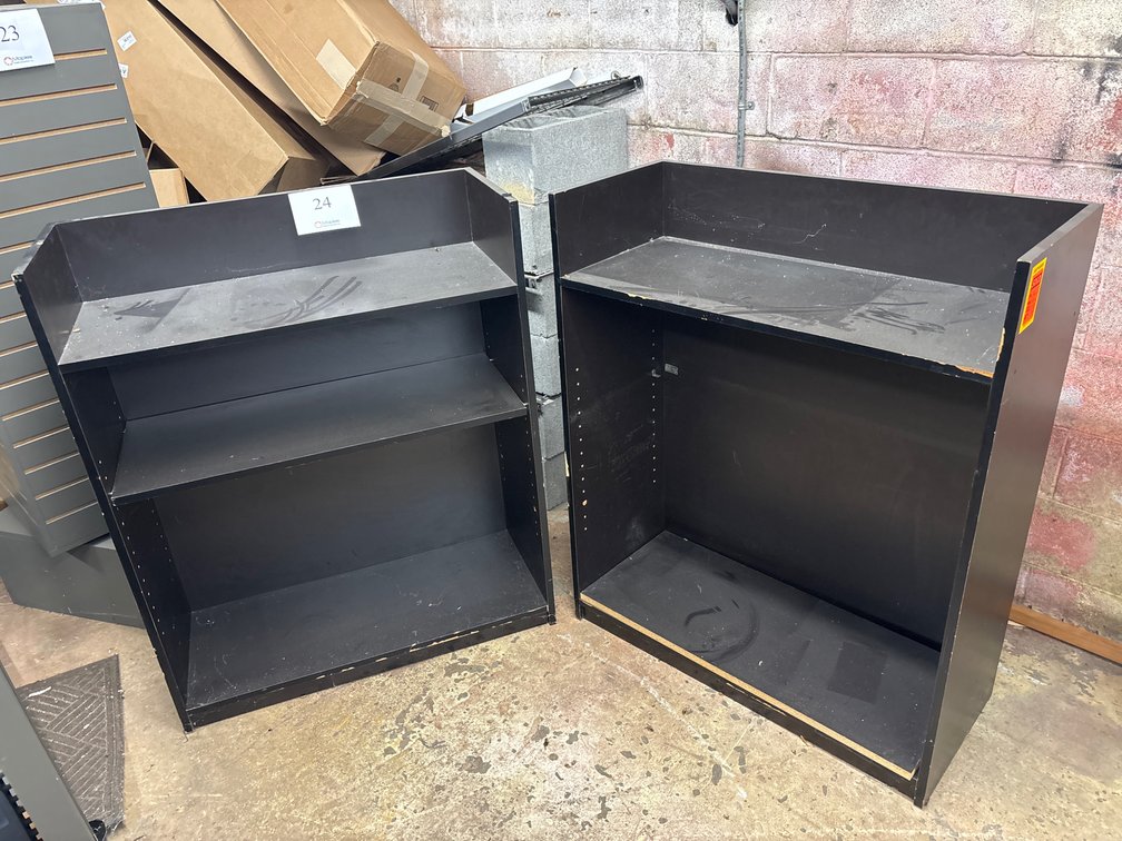 (2) Wooden Shelves
