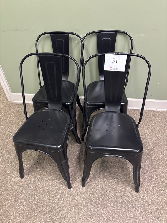 (4) Metal Chairs