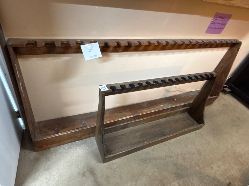 (2) Wooden Gun Racks (38 Gun)