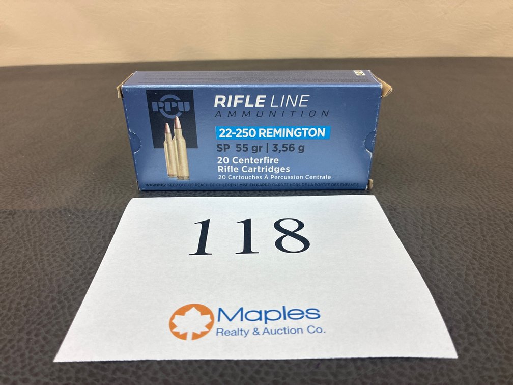 (20) Rounds 22-250 Rem