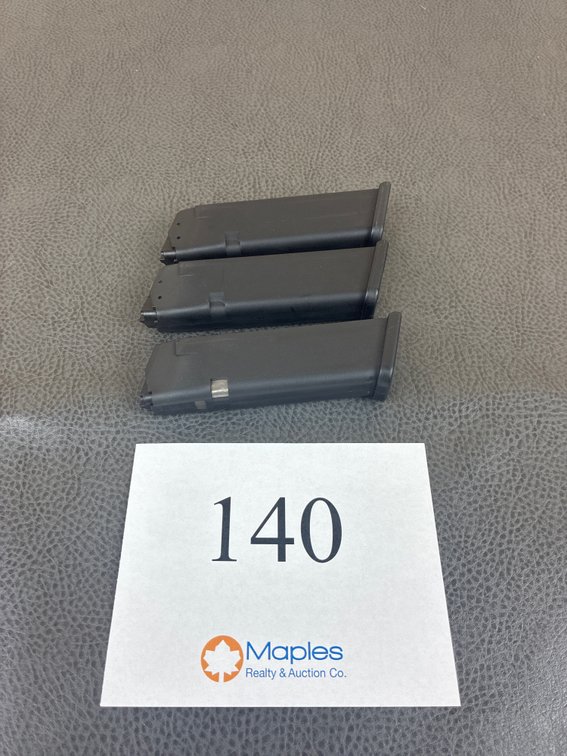 (3) Glock 9mm Magazines