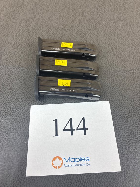 (3) Walther P99 .9mm Magazines