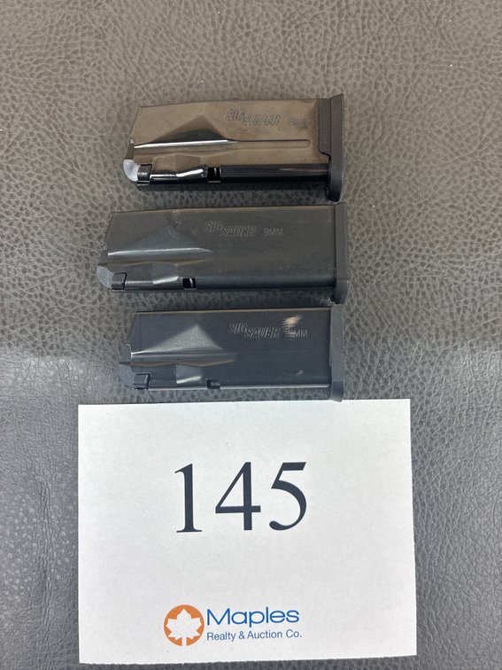 (3) Sig 9mm Magazines