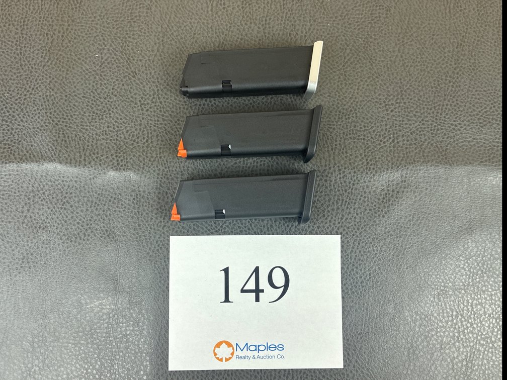 (3) glock magazine  9mm