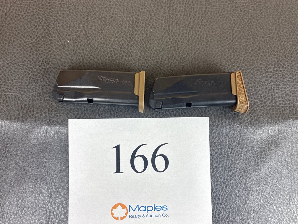 (2) Sig Sauer Magazines 9mm