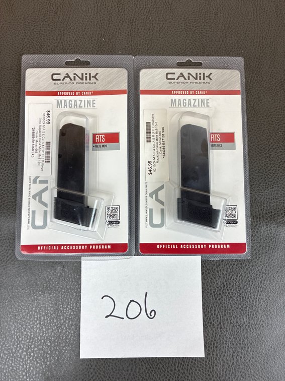 (2) Canik Magazines