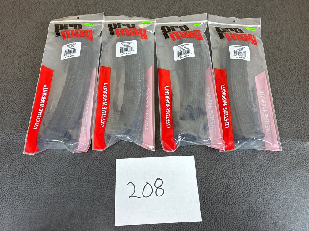 (4) Springfield kuna 9mm Magazines