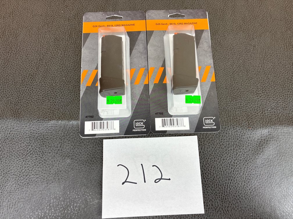 (2) Glock Magazines