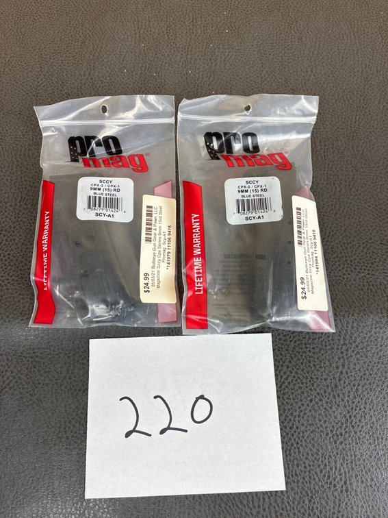 (2) 9mm Magazines