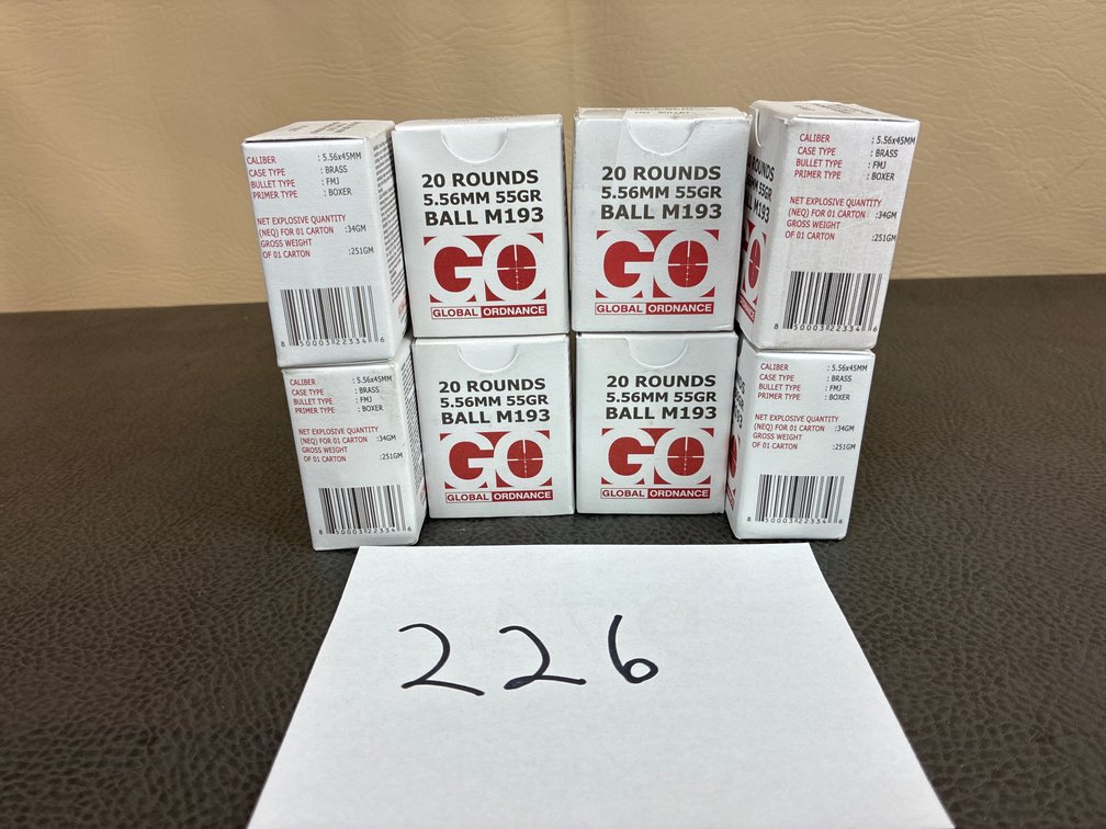 (160) Rounds 5.56x45