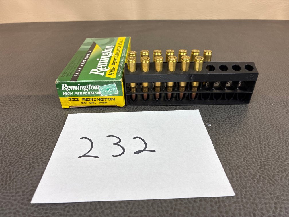 (13) Rounds 222 Rem