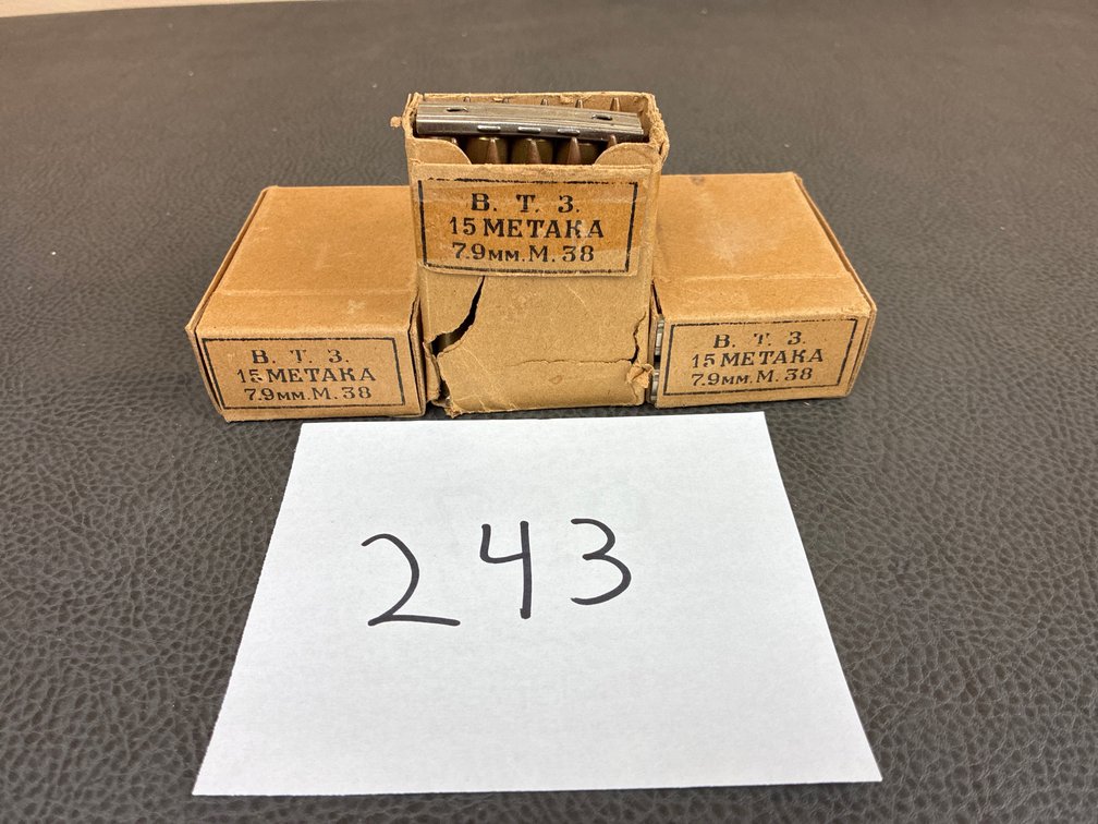 (45) Rounds 7.9Mm M .38