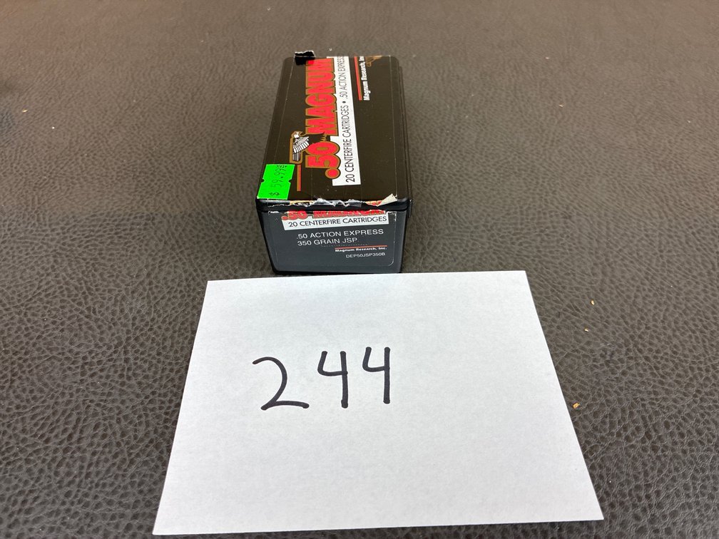(20) Rounds .50 Magnum