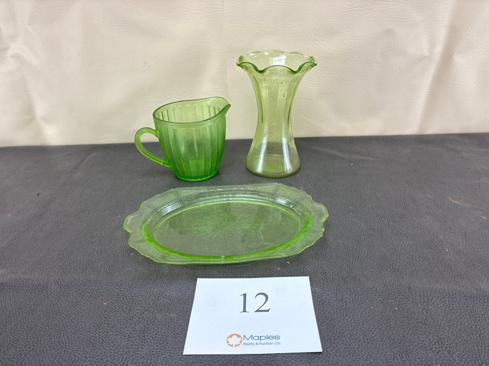 Green Depression Glass
