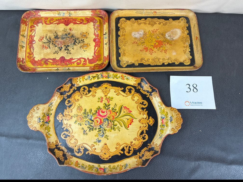 Floral Decorative Trays