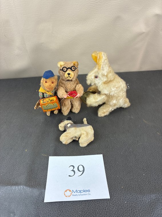 Vintage Wind-Up Plush Toys