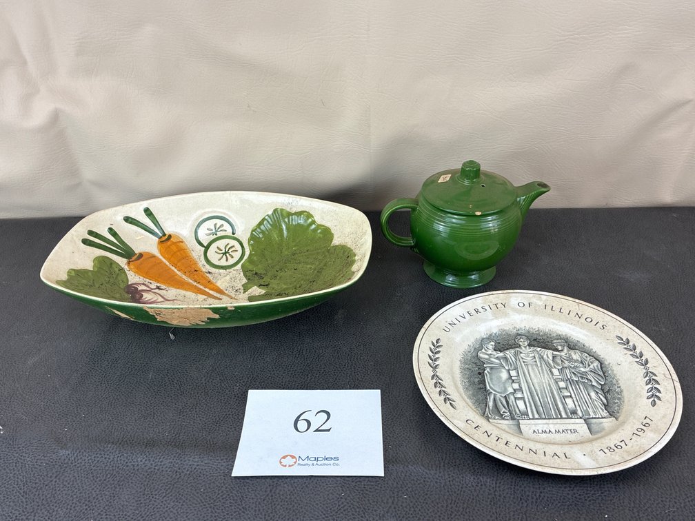 Ceramic Bowl, Tea Cup and Plate