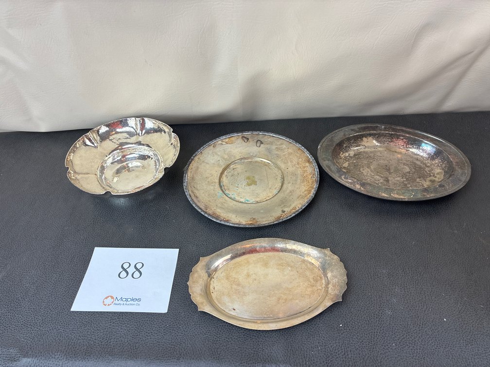 Silver Serving Trays/ Bowls