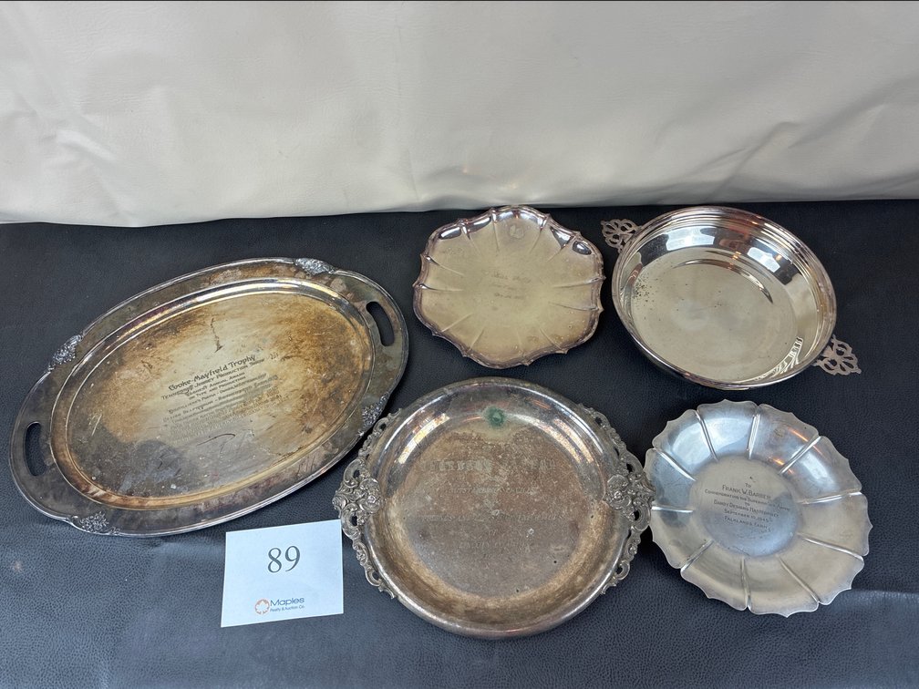 Silver Trays and Bowls