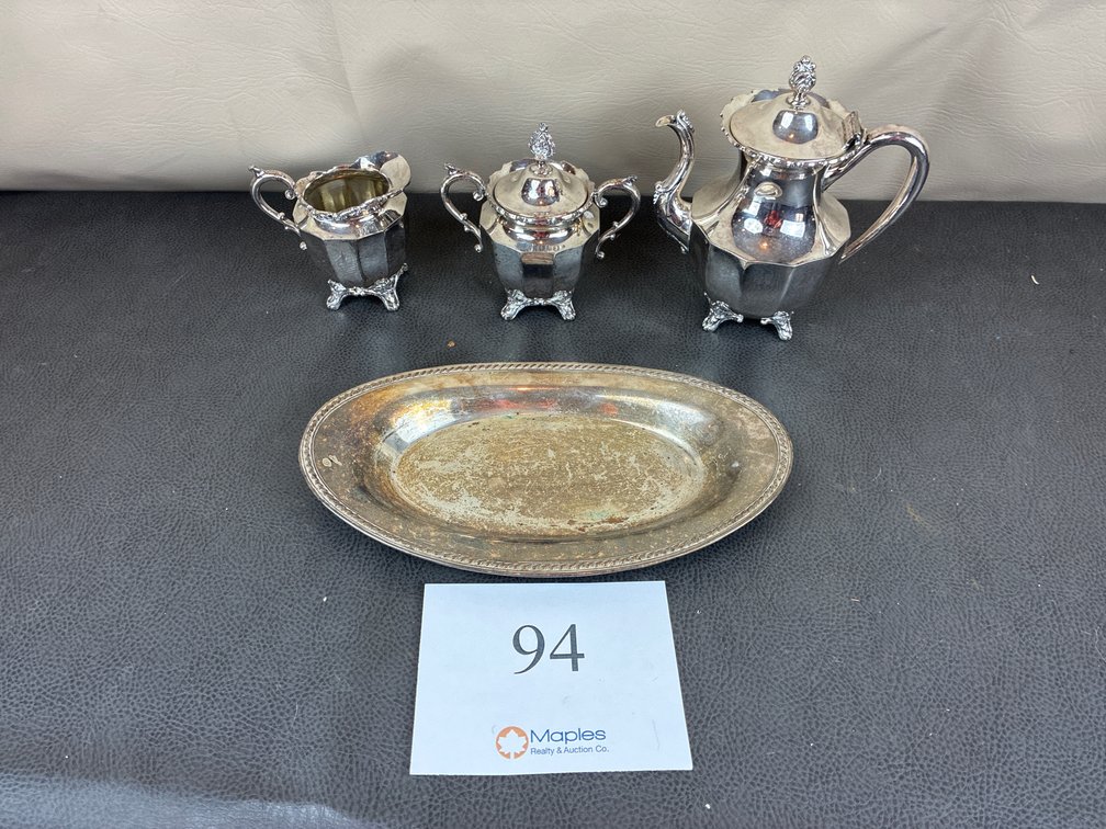 Silver Tea Cup Set
