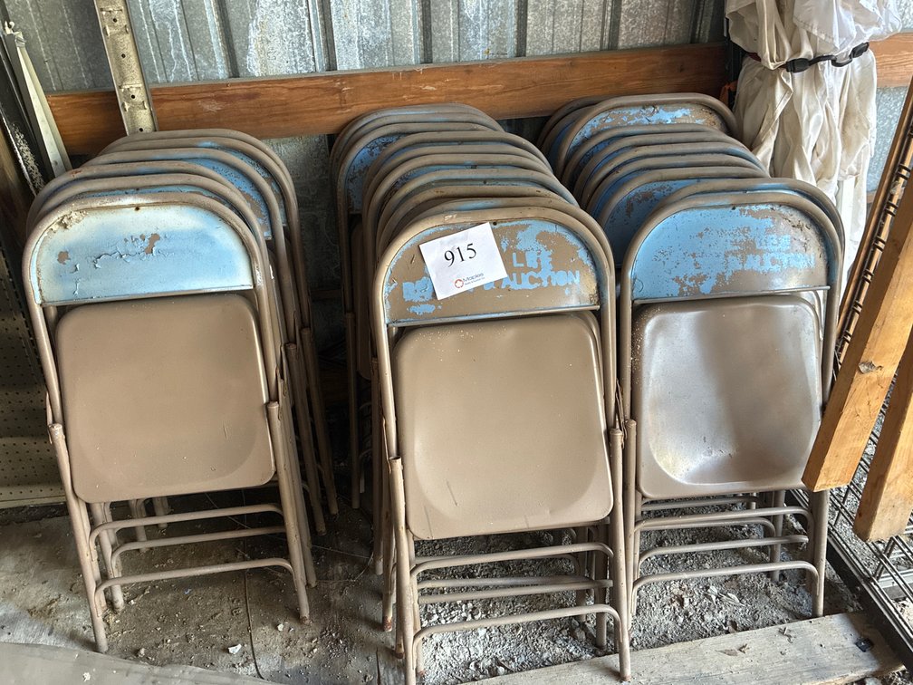Large Lot of Metal Folding Chairs