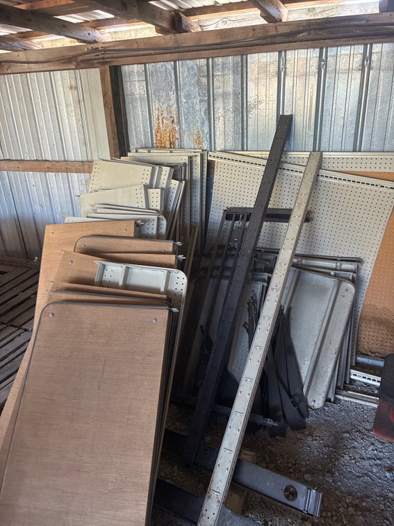 Large Assortment of Metal Shelving