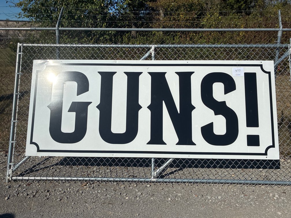 Large GUNS Sign