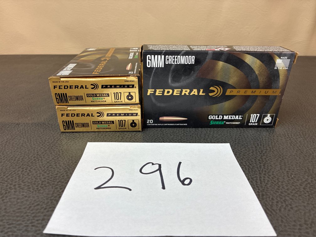(60) Rounds 6MM Creedmoor
