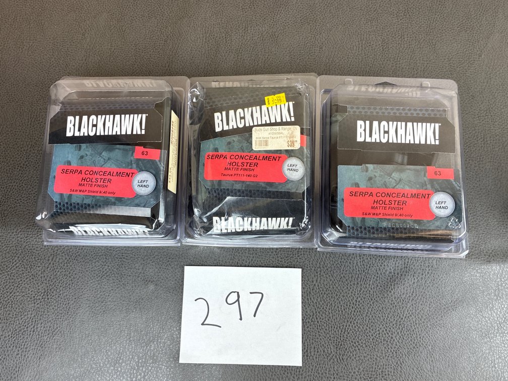 (3) Blackhawk Left Handed Holsters
