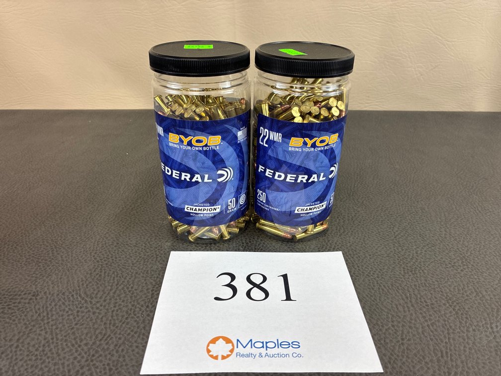 (500) Rounds 22 WMR