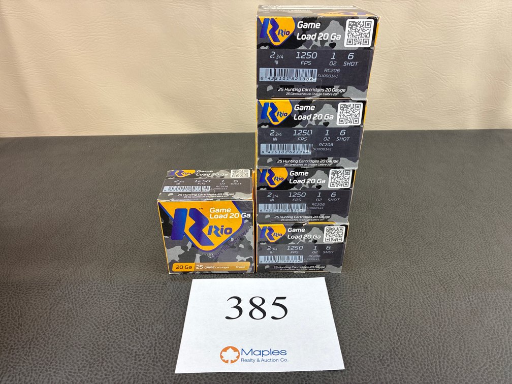 (125) Rounds 20 Gauge